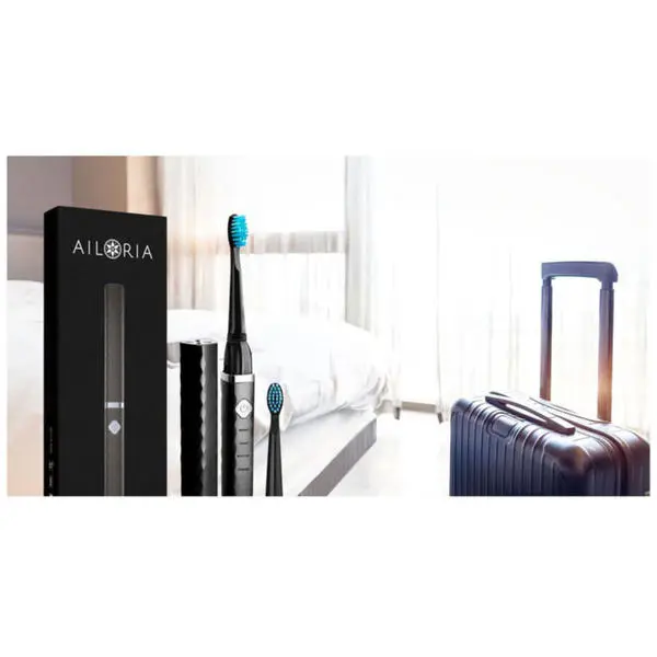 Ailoria FLASH TRAVEL Inkl. 8x Bürstenköpfe Weiss - Schallzahnbürste 2 Ailoria FLASH TRAVEL Inkl. 8x Bürstenköpfe Weiss - Schallzahnbürste - Image 2