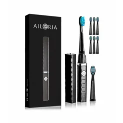 Ailoria FLASH TRAVEL Inkl. 8x Bürstenköpfe Schwarz - Schallzahnbürste