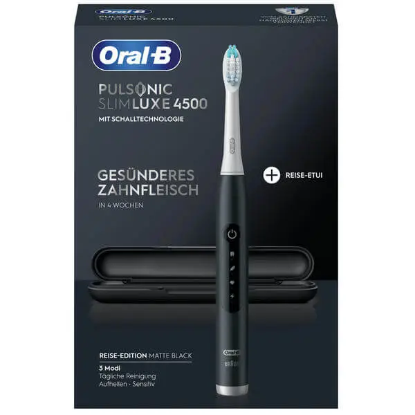 Oral-B Pulsonic Slim Luxe 4500 Schwarz - Schallzahnbürste 2 Oral-B Pulsonic Slim Luxe 4500 Schwarz - Schallzahnbürste - Image 2