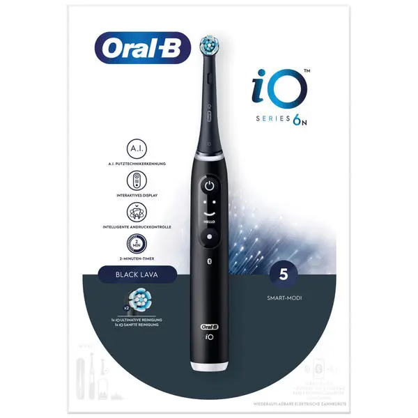 Oral-B IO 6 + Sensitive Schwarz - Elektrische Zahnbürste 2 Oral-B IO 6 + Sensitive Schwarz - Elektrische Zahnbürste - Image 2