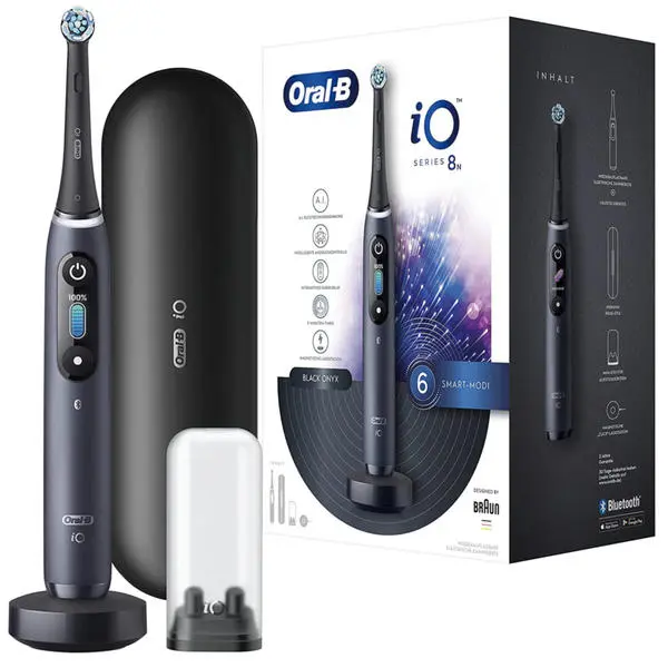 Oral-B IO 8 + Sensitive Schwarz - Elektrische Zahnbürste 1 Oral-B IO 8 + Sensitive Schwarz - Elektrische Zahnbürste
