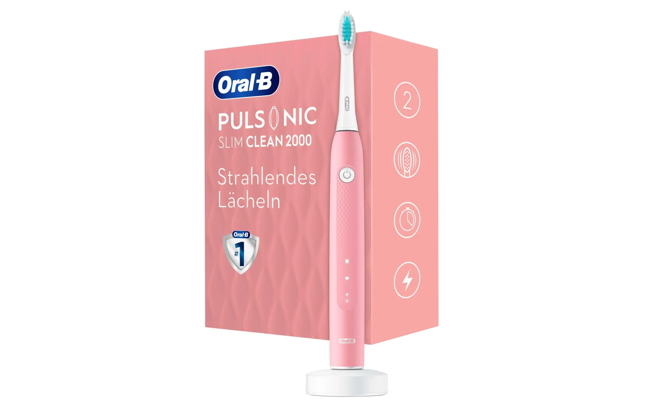 Oral-B Schallzahnbürste Pulsonic Slim Clean 2000 Pink - Elektrische Zahnbürste 3 Oral-B Schallzahnbürste Pulsonic Slim Clean 2000 Pink - Elektrische Zahnbürste - Image 3