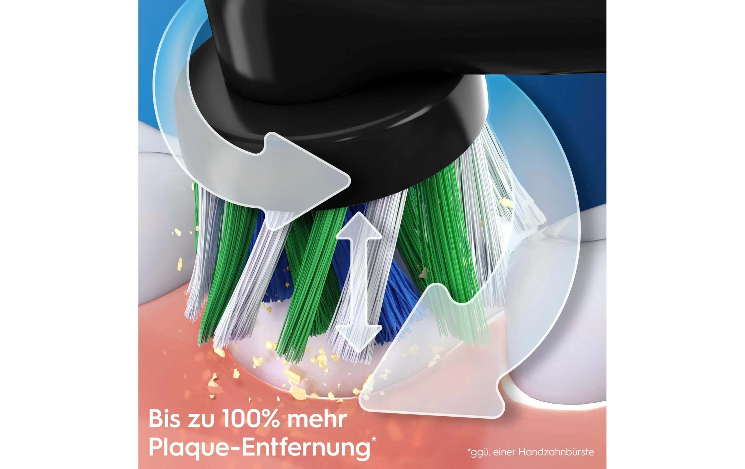 Oral-B Rotationszahnbürste Pro 3 3000 Cross Action, Schwarz - Elektrische Zahnbürste 2 Oral-B Rotationszahnbürste Pro 3 3000 Cross Action, Schwarz - Elektrische Zahnbürste - Image 2
