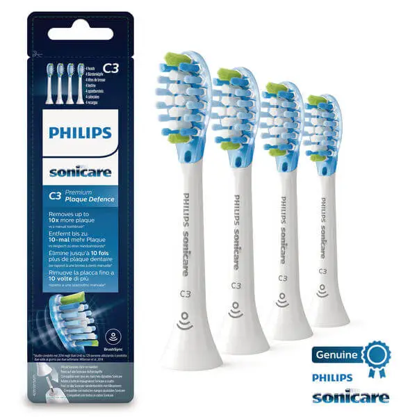 Philips Ersatzbürsten C3 Premium Plaque Defence HX9044/17, 4 Stück - Zubehör 1 Philips Ersatzbürsten C3 Premium Plaque Defence HX9044/17, 4 Stück - Zubehör