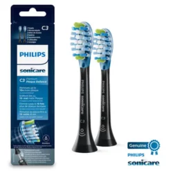 Philips Ersatzbürsten C3 Premium Plaque Defence HX9042/33, 2 Stück - Zubehör