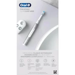 Oral-B Pulsonic Slim Luxe 4000 Platinum - Schallzahnbürste -Zahnpflege Verkäufe 352240 3 d 1